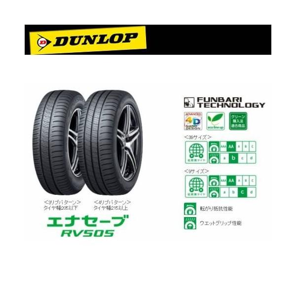 他サイト： ダンロップ エナセーブ RV505 245/40R20 99W XL◆ミニバン用 低燃費タイヤの商品画像