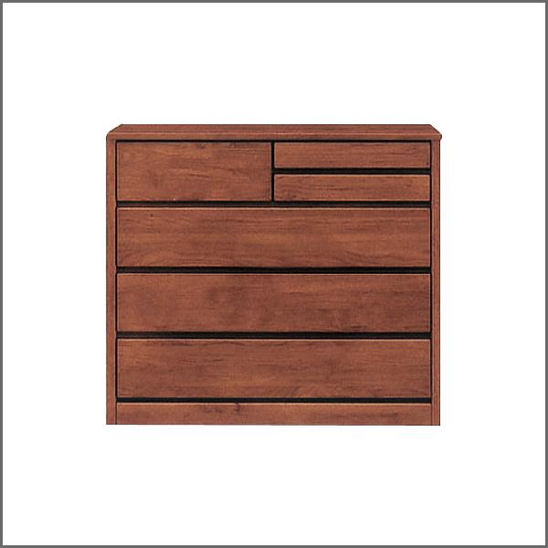 チェスト ティアラ 幅100cm 4段 ブラウン 完成品 国産品 ローチェスト ロータイプ 自然塗装 衣類収納 整理タンス フルオープンレール 木製 大容量 おしゃれ 大川