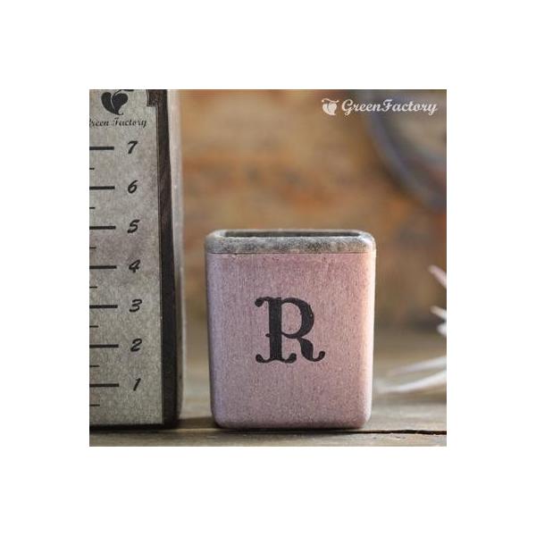 ■商品について小さな鉢に、アルファベットRの文字をスタンプしました。組み合わせで、様々なシーンでご活用いただけます。※キューブ（S）１個の価格です。※鉢は写真６枚目の４色からお選びいただけます。　注文時に備考欄よりお知らせください。■鉢につ...
