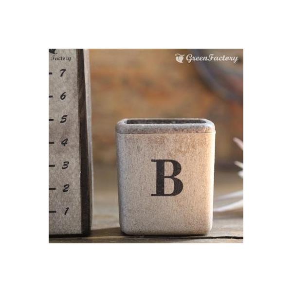 ■商品について小さな鉢に、アルファベットBの文字をスタンプしました。組み合わせで、様々なシーンでご活用いただけます。※キューブ（S）１個の価格です。※鉢は写真５枚目の４色からお選びいただけます。　注文時に備考欄よりお知らせください。■鉢につ...