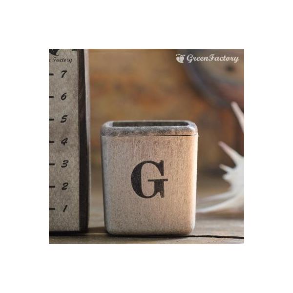 ■商品について小さな鉢に、アルファベットGの文字をスタンプしました。組み合わせで、様々なシーンでご活用いただけます。※キューブ（S）１個の価格です。※鉢は写真５枚目の４色からお選びいただけます。　注文時に備考欄よりお知らせください。■鉢につ...