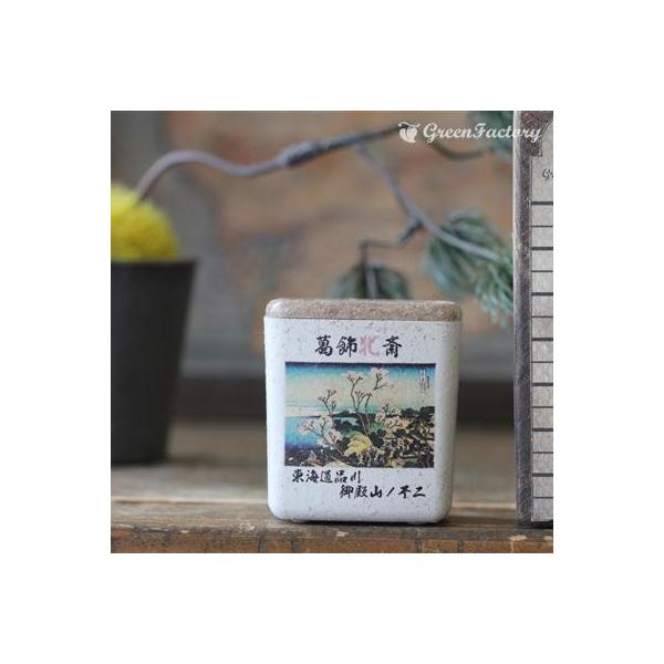 ■商品について小さな鉢に、浮世絵を転写しました。店頭に、または玄関、和室にと様々なシーンでご活用いただけます。サボテン、多肉はもちろん、ミニ盆栽やプリザーブドフラワーなどのアレンジに使っても可愛いですね。※キューブ（S）１個の価格です。■鉢...