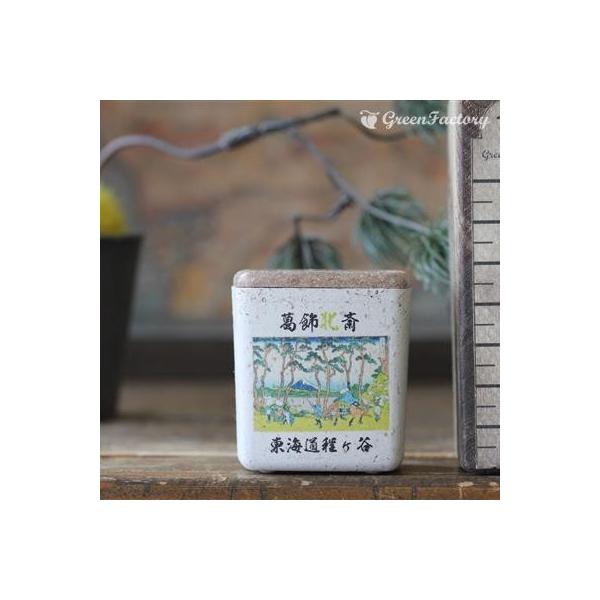 ■商品について小さな鉢に、浮世絵を転写しました。店頭に、または玄関、和室にと様々なシーンでご活用いただけます。サボテン、多肉はもちろん、ミニ盆栽やプリザーブドフラワーなどのアレンジに使っても可愛いですね。※キューブ（S）１個の価格です。■鉢...