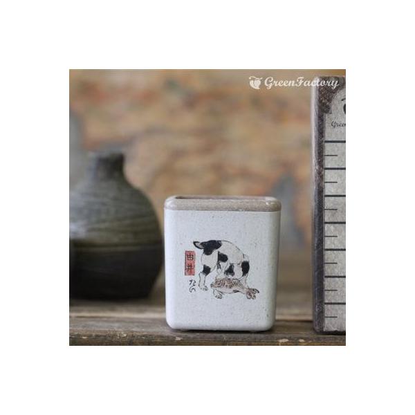 ■商品について小さな鉢に、浮世絵(猫）を転写しました。店頭に、または玄関、和室にと様々なシーンでご活用いただけます。サボテン、多肉はもちろん、ミニ盆栽やプリザーブドフラワーなどのアレンジに使っても可愛いですね。※キューブ（S）１個の価格です...