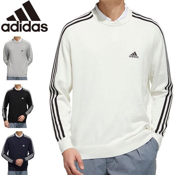 アディダス ゴルフウェア メンズ スリーストライプス クルーネック 長袖 セーター Bo135 21年秋冬モデル M O Ad21fbo135 Greenfil ゴルフウェア専門店 通販 Yahoo ショッピング