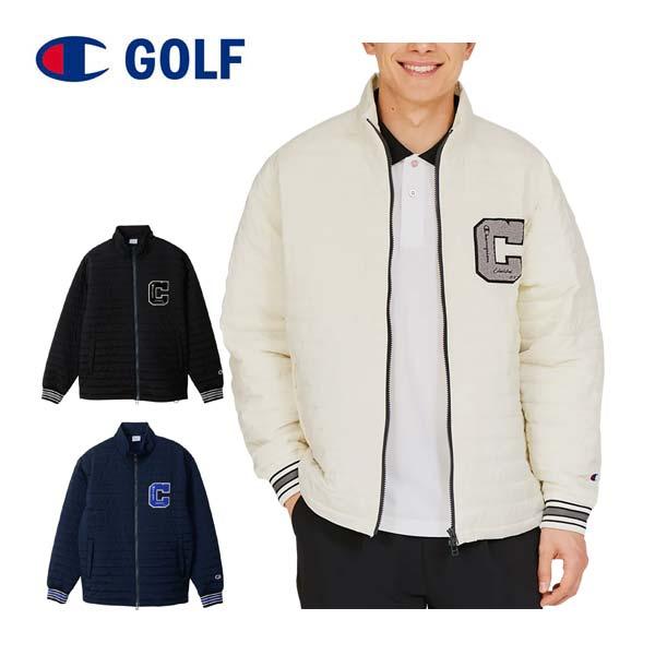 Champion / ジャケット/L/ウール/GRY/C3-J604 Champion（チャンピオン） ゴルフ サガラ刺繍 フルジップ 中綿