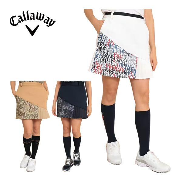 【キャロウェイ】美品 セットアップ モックネック スカート M レディース Callaway（キャロウェイ） レディース ゴルフウェア タイポグラフィ