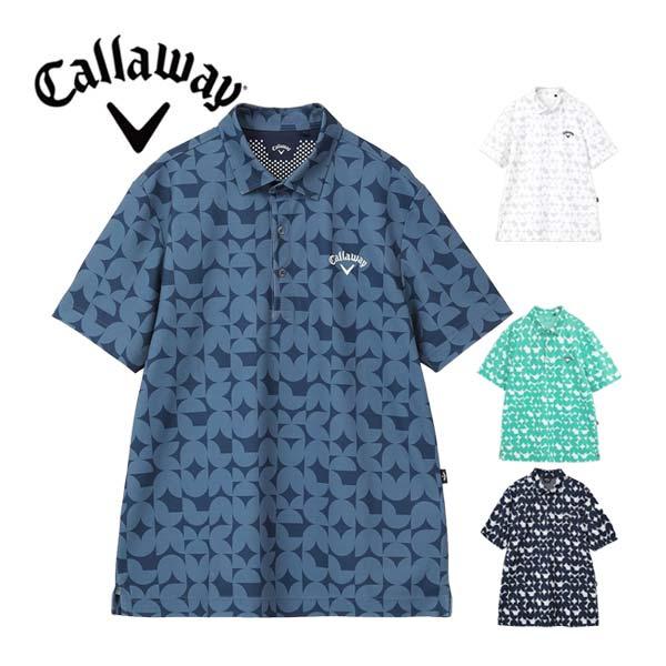 Callaway キャロウェイ メンズ ゴルフウェア 幾何学プリント Callaway キャロウェイ メンズ ゴルフウェア 幾何学プリント