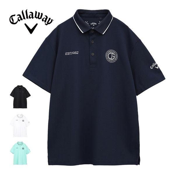 キャロウェイ オニカノコ 半袖 ポロシャツ ゴルフウェア メンズ 2025年春夏モデル M-3L C25134101 Callaway（キャロウェイ） オニカノコ 半袖 ポロシャツ ゴルフウェア