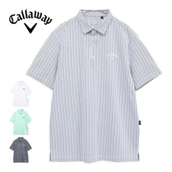 Callaway（キャロウェイ） ストライプジャカード 半袖 ポロシャツ