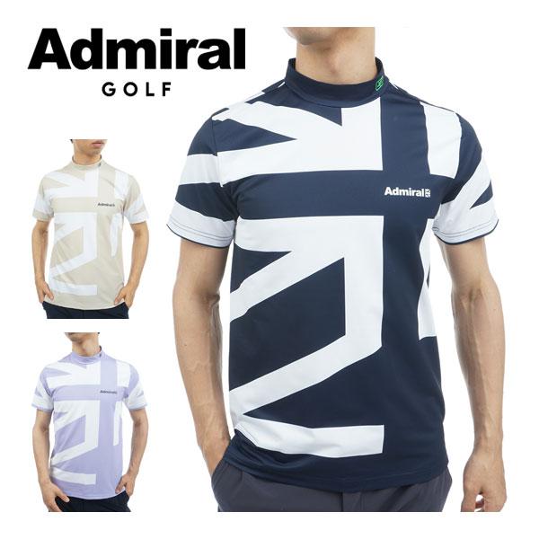 春の新作 ADMIRAL GOLF モックネック半袖シャツ サイズL agapeeurope.org