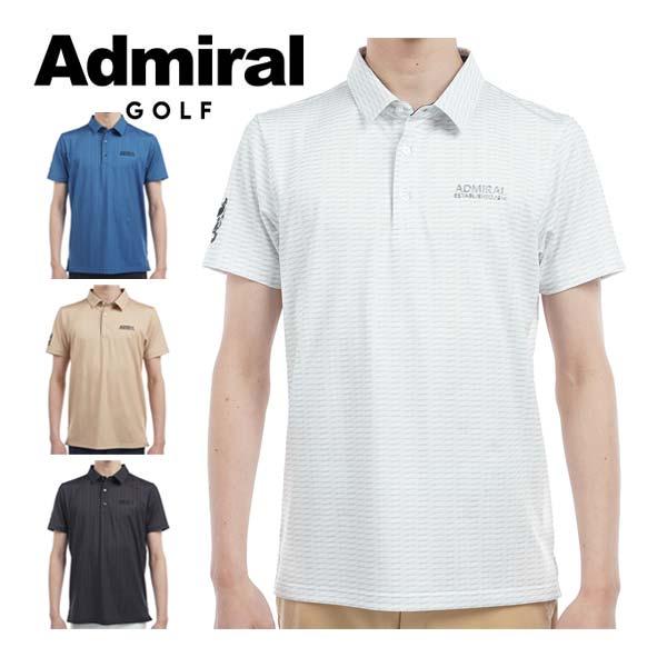 Admiral Golf（アドミラルゴルフ） 小紋柄 プリント 半袖 ポロシャツ