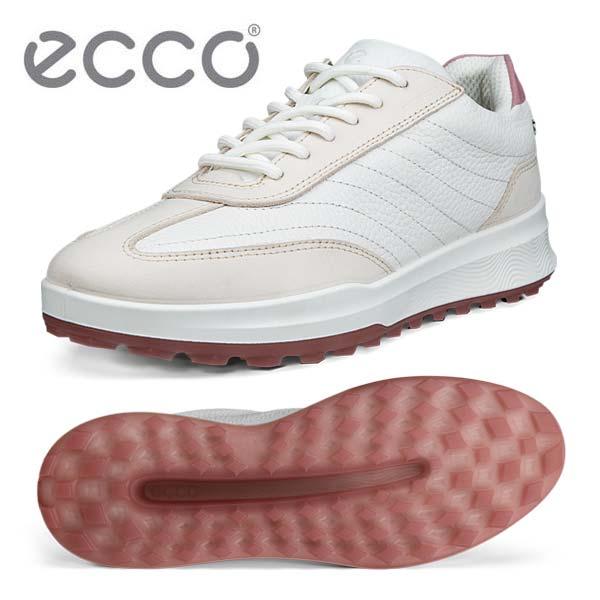 ECCO カジュアルゴルフシューズ ホワイト/ピンク ecco（エコー） STREET VIBE ゴルフシューズ レディース 115303 カラー