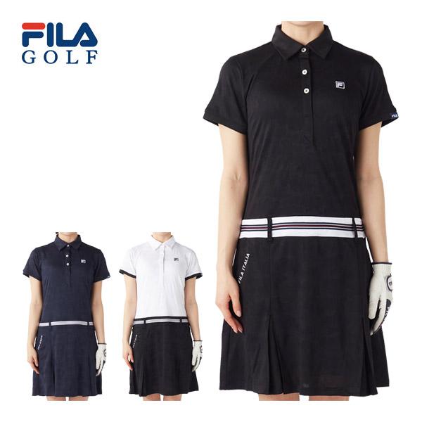 FILA GOLF フィラゴルフ ウエストライン メッシュジャガード