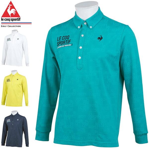 ルコックゴルフ メンズ ゴルフウェア ロゴ地柄ジャガード 長袖ポロシャツ Qgmsjb01 21年秋冬モデル M 3l Lq21fmsjb01 Greenfil ゴルフウェア専門店 通販 Yahoo ショッピング