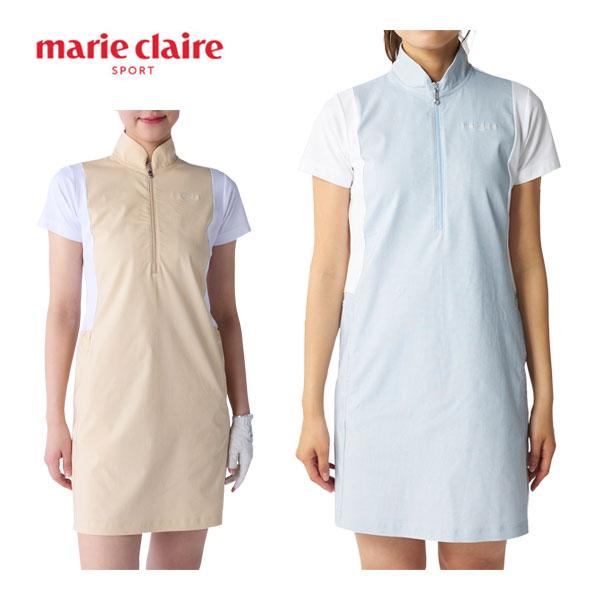 Marie Claire（マリ クレール） バイカラー切り替え ワンピース ゴルフ