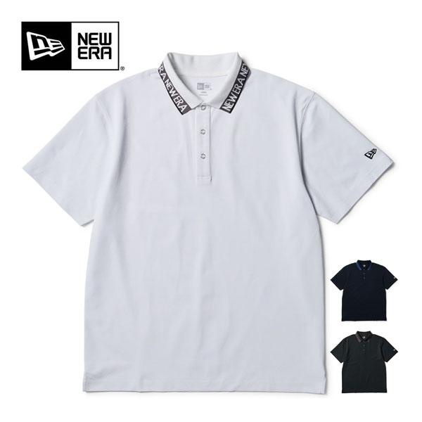 NEW ERA（ニューエラ） ゴルフ Collar Logo 鹿の子 半袖 ポロシャツ