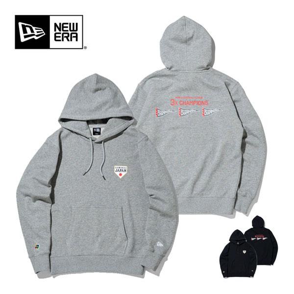 ニューエラ×WBC　3X CHAMPION　プルオーバーフーディー　ブラック　M NEW ERA（ニューエラ） World Baseball Classic WBC 3X CHAMPION 裏毛