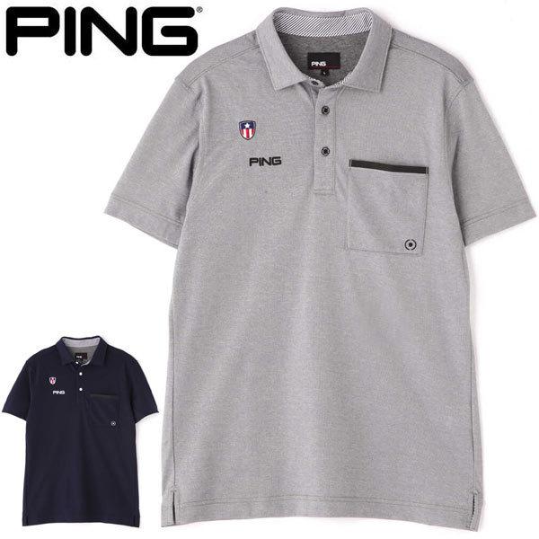 ピン メンズ ゴルフウェア 胸ポケット 半袖ポロシャツ 621 21年春夏モデル M Ll Pn21s Greenfil ゴルフウェア専門店 通販 Yahoo ショッピング
