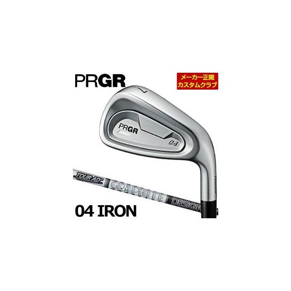特注カスタムクラブ プロギア 04 アイアン グラファイトデザイン ツアーAD 55 / 65 / 75 / 85 / 95 シャフト 5本セット[＃7-PW、AW] PRGR（プロギア） 特注カスタムクラブ 04 アイアン グラファイト