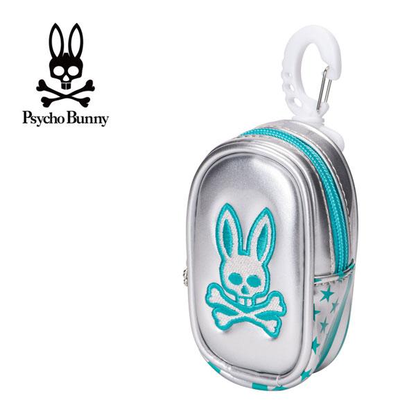 Psycho Bunny（サイコバニー） ゴルフ ボールポーチ 定番エナメル