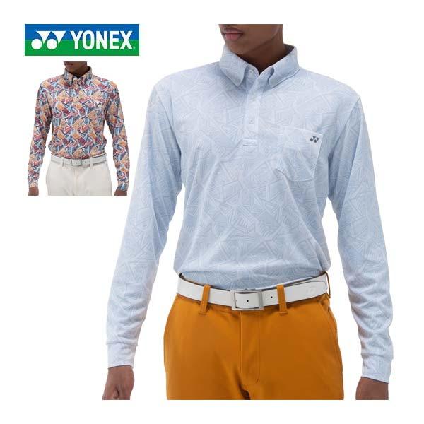 YONEX（ヨネックス） 総柄 長袖 ポロシャツ ゴルフウェア メンズ M-3L