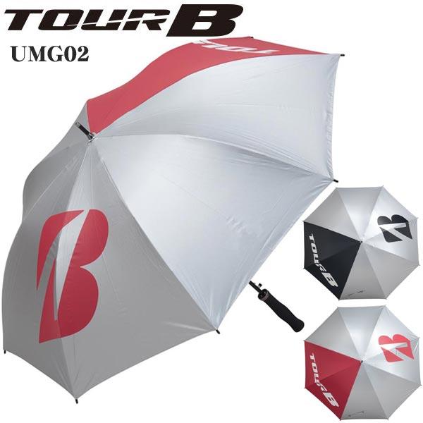 ブリヂストンゴルフ TOUR B 銀傘 ジャンプ式 アンブレラ UMG02