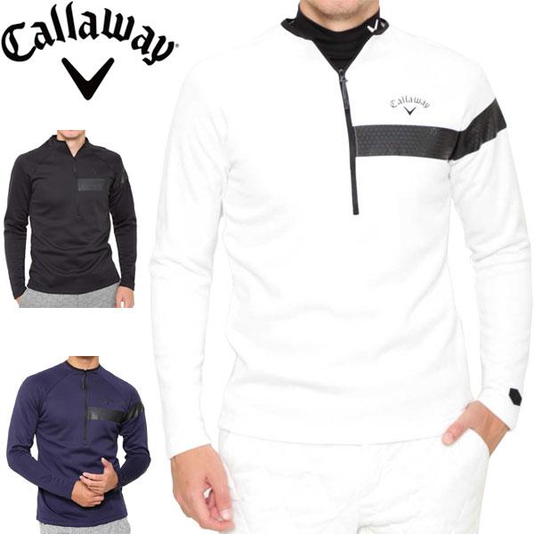 キャロウェイ メンズ ゴルフウェア カルイシ ハーフジップ ハイネック 長袖シャツ 241 M 3l Cw19f ゴルフプラザ グリーンフィル 通販 Yahoo ショッピング