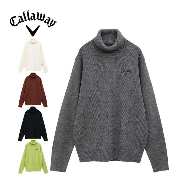 Callaway キャロウェイ 畦編み タートルネック ニット セーター Callaway キャロウェイ 畦編み タートルネック ニット セーター