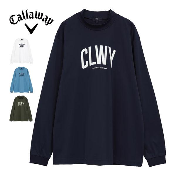 Callaway（キャロウェイ） CLWYロゴ スムース モックネック 長袖シャツ