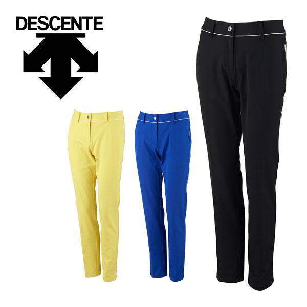 デサントゴルフ レディース ゴルフウェア リサイクルメランジ 2WAYストレッチ 切り替え ロングパンツ DGWVJD02 2023年春夏モデル DESCENTE GOLF デサントゴルフ レディース ゴルフウェア リサイクル