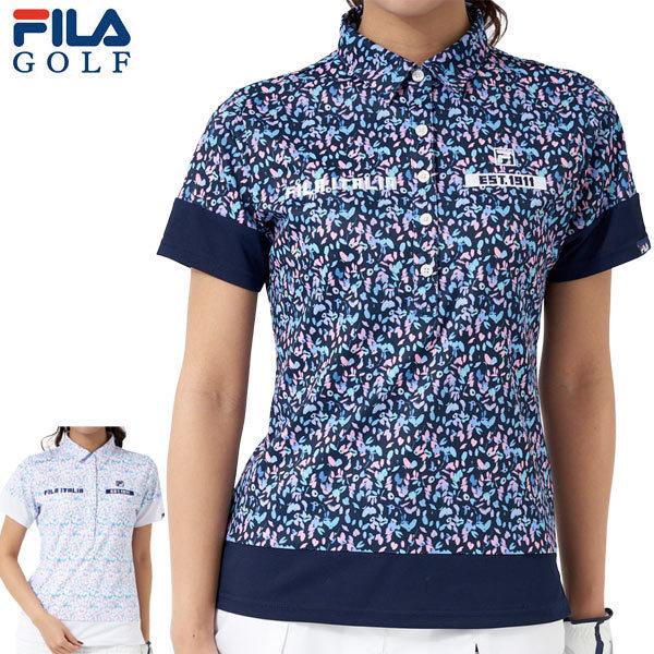 フィラゴルフ レディース ゴルフウェア 小花柄 無地切替 半袖ポロシャツ 752 602 22年春夏モデル M Ll Fl22s ゴルフプラザ グリーンフィル 通販 Yahoo ショッピング