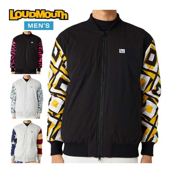 新品未使用タグ付　ゴルフウェア【loudmouth】4WAYストレッチブルゾンM LOUDMOUTH（ラウドマウスゴルフ） ラウドマウス ゴルフ 柄切替