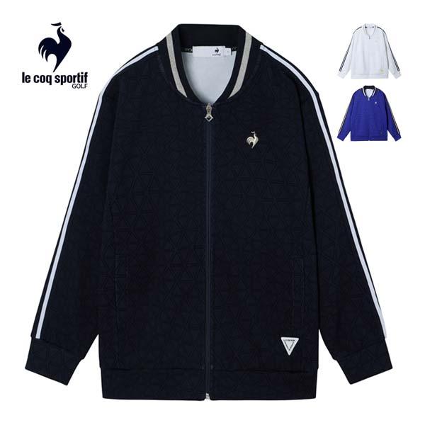 ルコックスポルティフ ゴルフ トライアングル総柄 フルジップジャージ ブルゾン ウェア レディース 2025年秋冬モデル S-LL LG5FJG00L le coq sportif GOLF（ルコックスポルティフ ゴルフ） ルコック