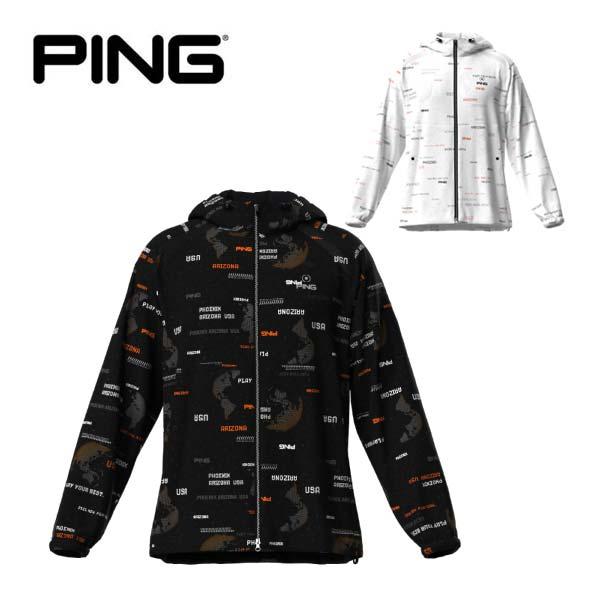 PING（ピン） アースプリント フルジップ フーディー ブルゾン ゴルフ 