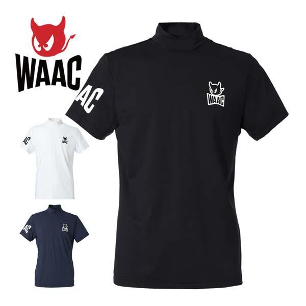 WAAC レッド モックネックシャツ ポロシャツ　サイズ1 WAAC レッド モックネックシャツ ポロシャツ サイズ1