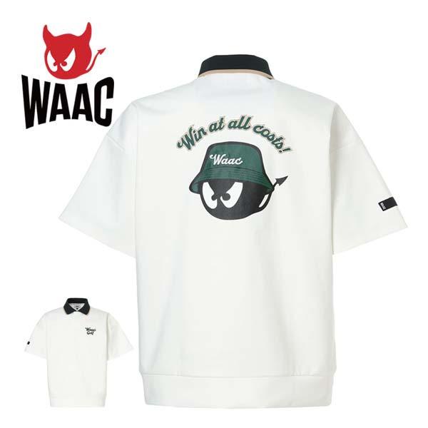 WAAC ライトストレッチポンチ 半袖 ポロシャツ ゴルフウェア WAAC ライトストレッチポンチ 半袖 ポロシャツ ゴルフウェア