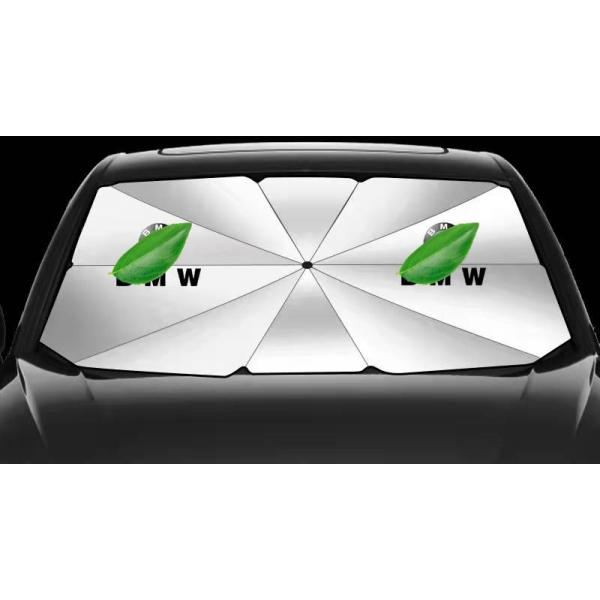 BMW 専用 サンシェード 折り畳み 傘型 日除け UVカット 収納袋付 取付簡単 LOGO付 X1 X2 X3 X4 X5 X6 X7 シリーズ 3