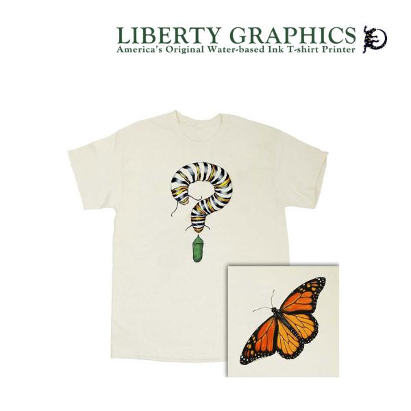 リバティグラフィックス リバティグラフィックス Ｔ MONARCH METAMORPHOSIS Tシャツ ユニセックス 正規品