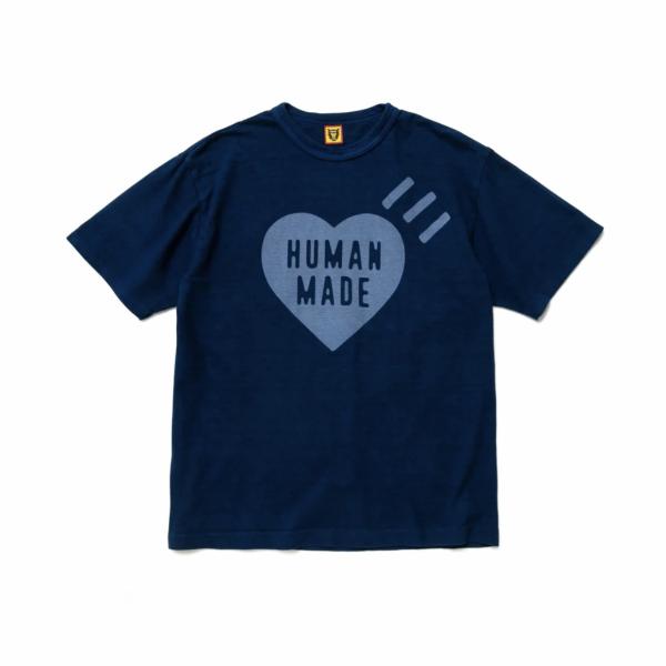 試着のみ HUMAN MADE ヒューマンメイド INDIGOノーカラーシャツL INDIGO DYED T-SHIRT】 RELEASE DATE : 11:00am (JST) 07/12