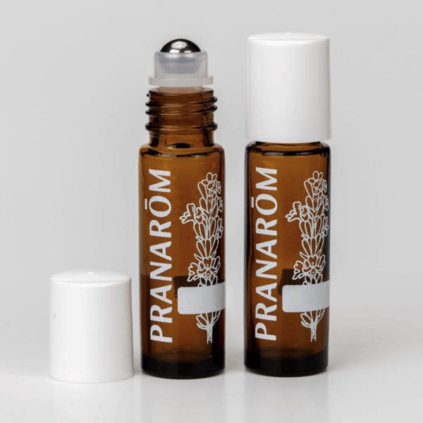 プラナロム ロールオンガラスボトル 10ml  保存容器 アロマオイル エッセンシャルオイル 精油 容器 小分け 小瓶 キャップ アロマグッズ 香水 化粧水 持ち運び
