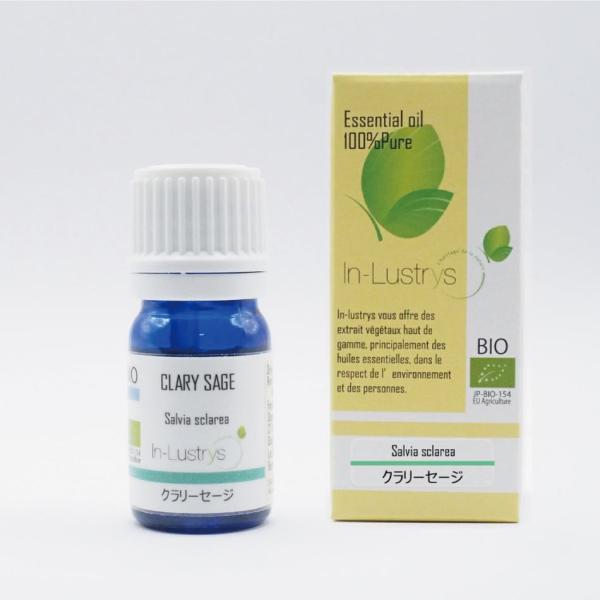 クラリーセージ精油 5ml インラストリーズ アロマ アロマオイル 精油 エッセンシャルオイル 天然成分 100% アロマディフューザー ケモタイプ精油 オーガニック