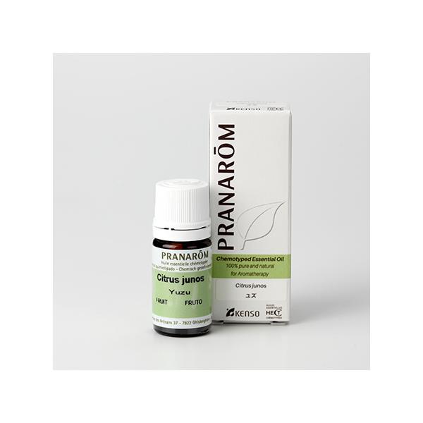 プラナロム ユズ 5ml アロマ アロマオイル 精油 エッセンシャルオイル 認定 天然成分 100% アロマディフューザー ケモタイプ精油 オーガニック キャンドル