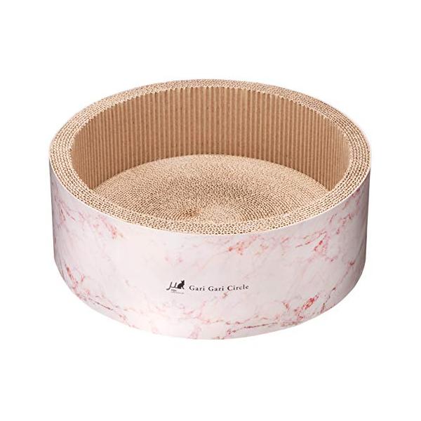 他サイト： ミュー (mju:) 爪とぎ ガリガリサークル スクラッチャー インテリア マーブル ローズピンク レギュラーの商品画像