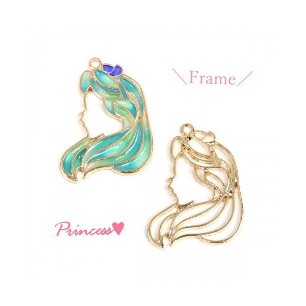 空枠 プリンセス D 小 きれいめゴールド アリス ラプンツェル 王妃 お姫様 シンデレラ 人魚姫 ティンカーベル レジン枠 フレーム 1026 隠れ工房 Greenocean 通販 Yahoo ショッピング
