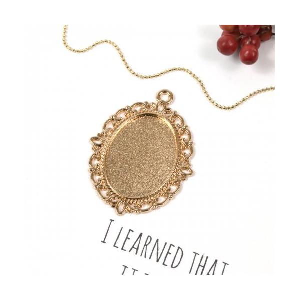 セッティング台 オーバル 飾り枠 ミール皿 カメオ台 レジン土台 だ円