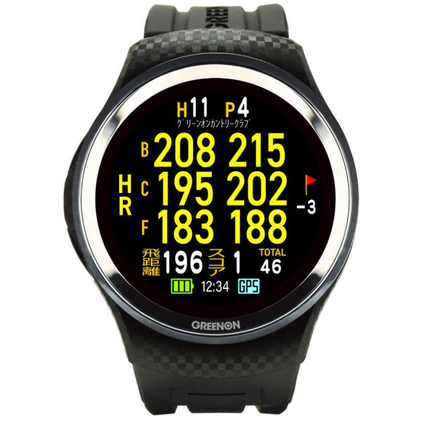 ゴルフ距離計 GPS 腕時計 THE GOLF WATCH A1-III（ザ・ゴルフウォッチA1-III）ゴルフ 時計 カウンター グリーンオン  GreenOn 有機EL タッチディスプレイ