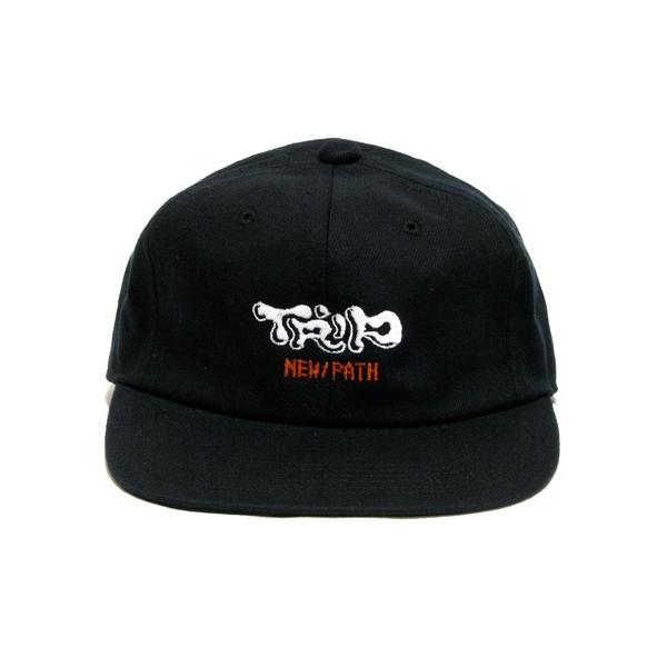 SURPLUS HEMP x NEW/PATH �T�[�v���X�w���v TRIP LOGO CAP / BLACK &amp; ORANGE �w���v�R�b�g�� �G���u���C�_���[���S �x�[�X�{�[�� BB �L���b�v �X�q