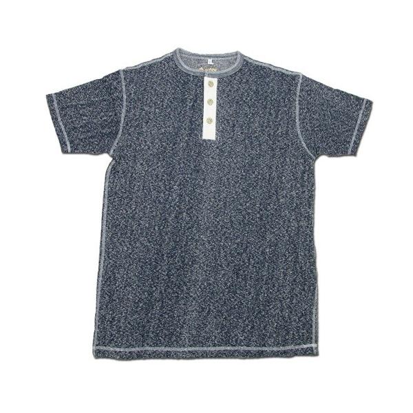 A HOPE HEMP �A�z�[�v�w���v MELANGE HENLEY NECK TEE / NAVY �w���v�R�b�g�� �w�����[�l�b�N �V���[�g�X���[�u T�V���c ����