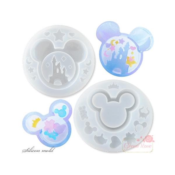 シリコンモールド メルヘン ねずみ お城 シャカシャカ 1個 全2種 2107 mold-158 :mold-158:GreenRoseネットショップYumi 通販 ネズミ カチューシャ モールド シリコン型 パーツ 当日発送 1個 mold-249 GreenRoseYumi
